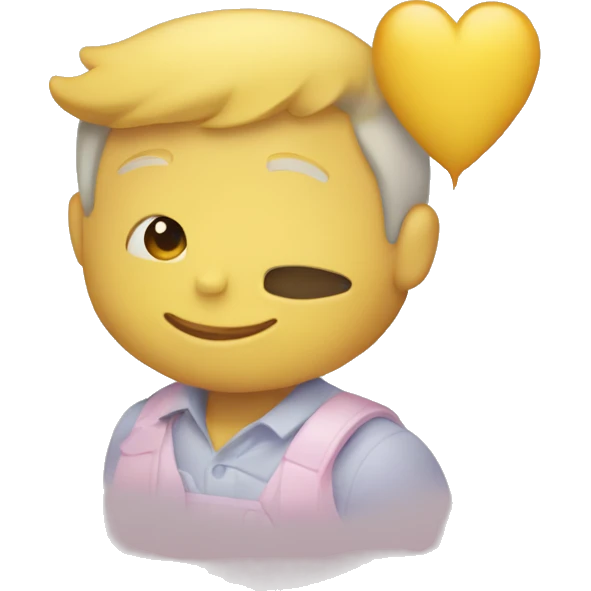 corazón amarillo pastel emoji
