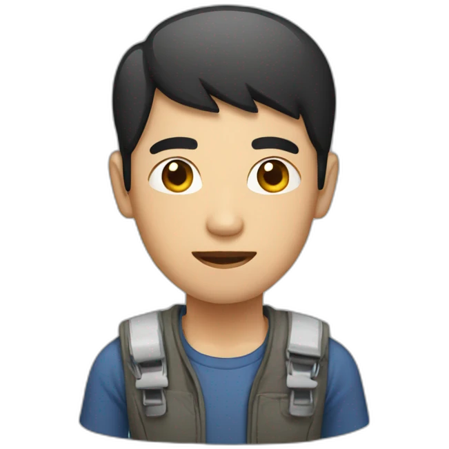 Thai man work emoji