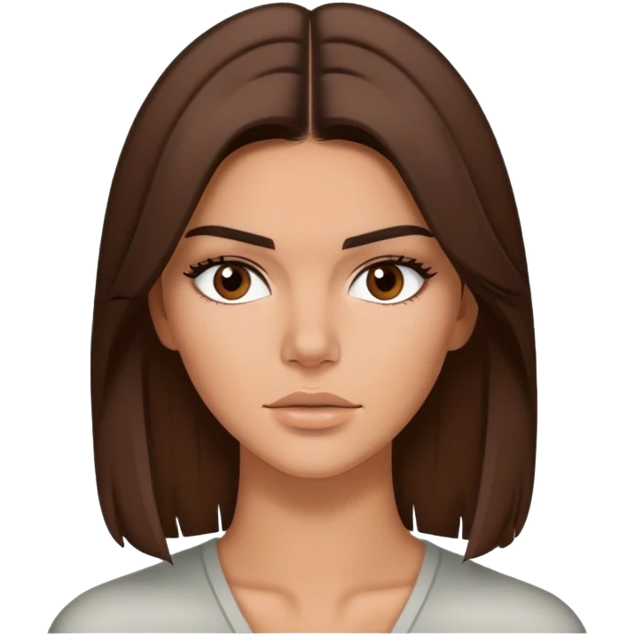 Kendall Jenner with Brown hair emoji