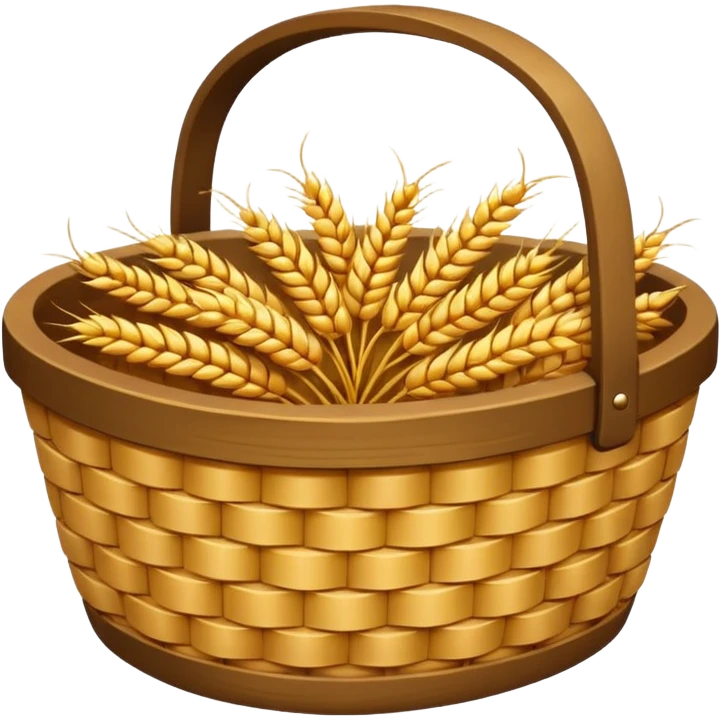 Wheat grain basket emoji