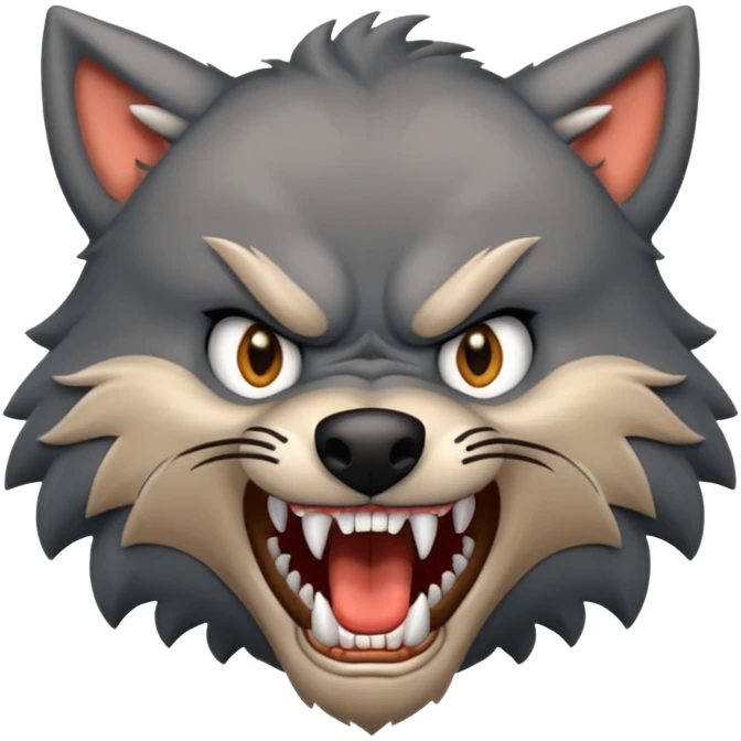 the Big Bad Wolf in the story of Little Red Riding Hood emoji