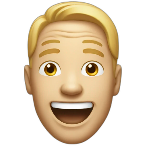 LAUGHING OUT LOUD BUT WITH A WHITE MAN emoji