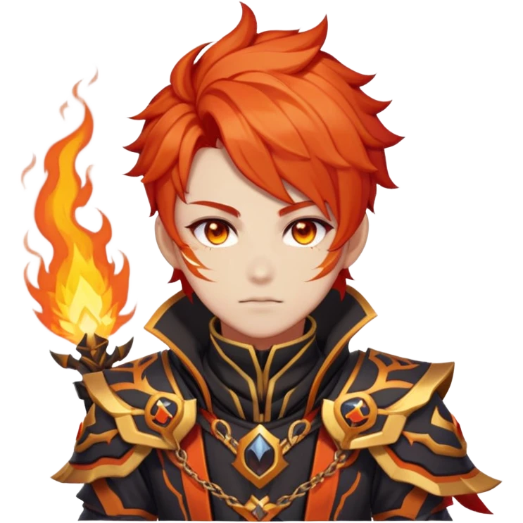 Mavuika The Pyro Archon from Genshin Impact emoji