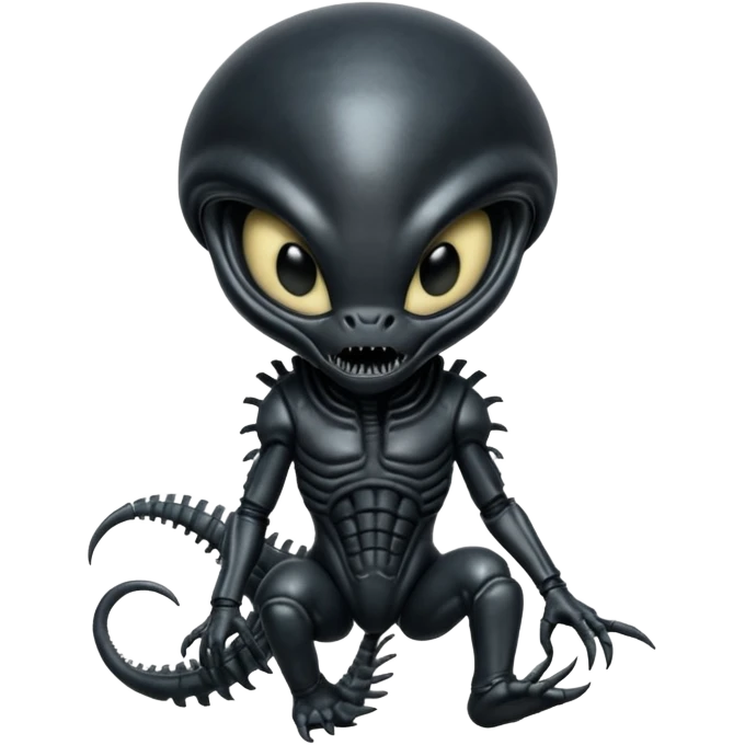 baby xenomorph from movie alien emoji