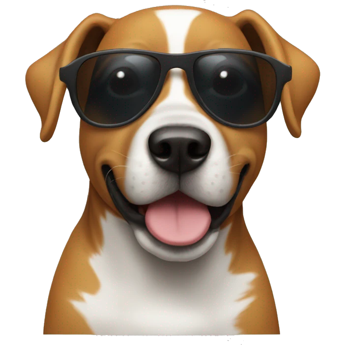 Dog with sunglasses  emoji