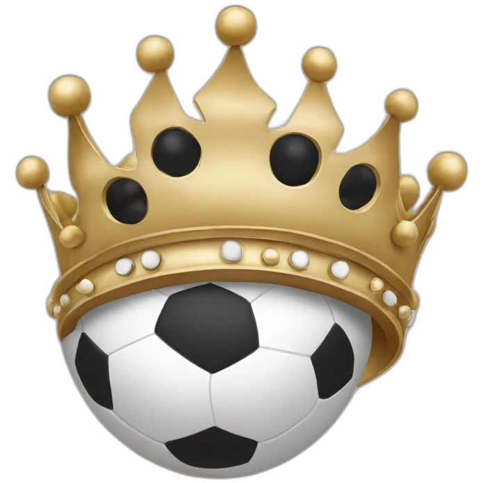 Crown with football balls emoji