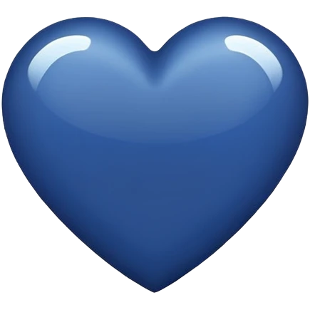 navy blue heart emoji