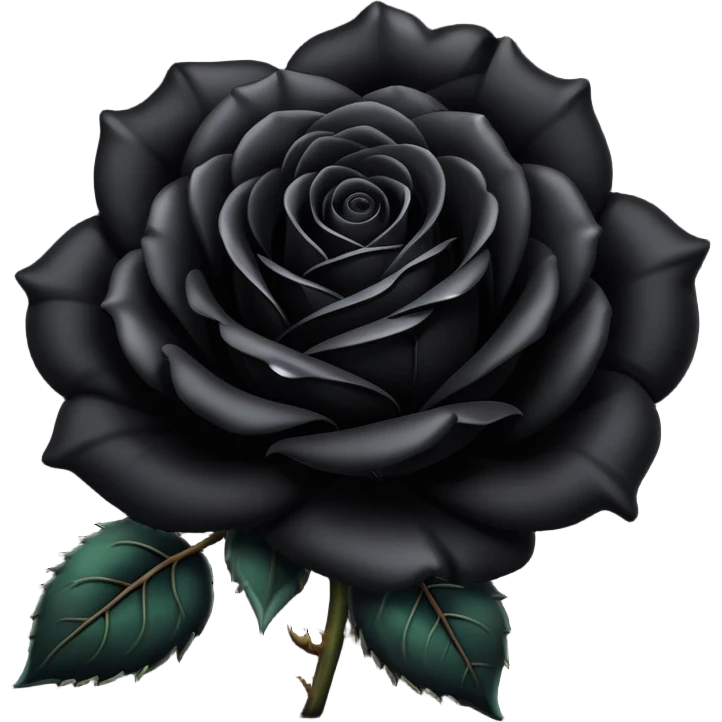 Black rose emoji