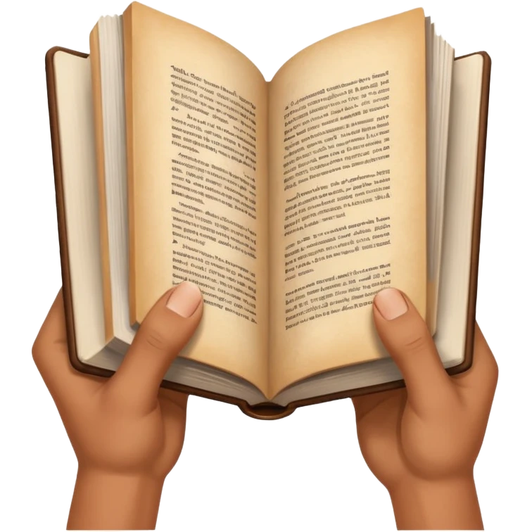 gesto de abrir libro emoji