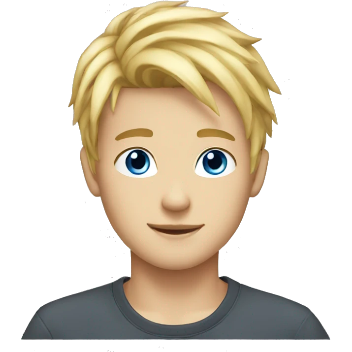 17 year old male blonde hair blue eyes  emoji