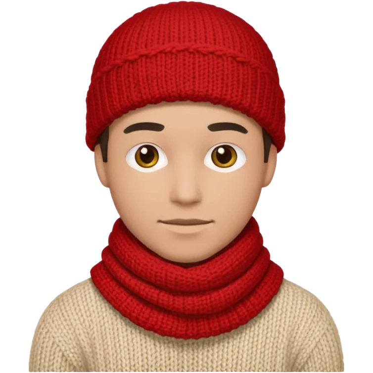 Man with red scarf emoji