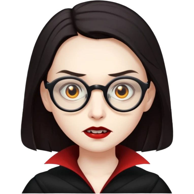 spectacled vampire emoji