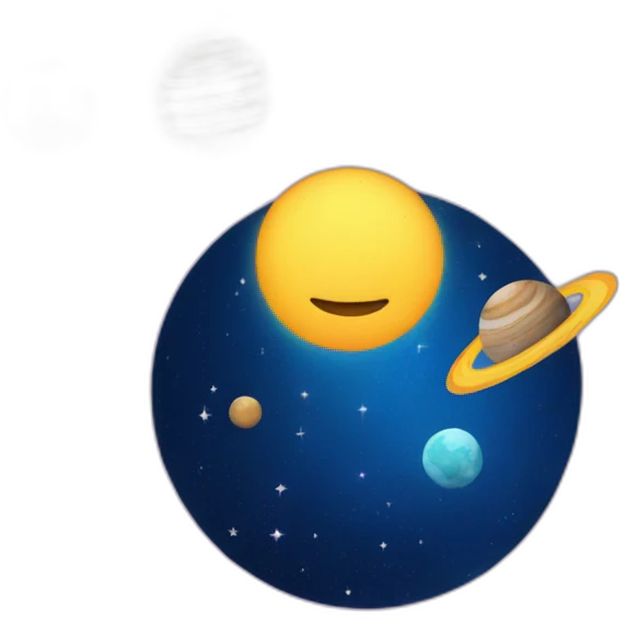 Stars and planets emoji
