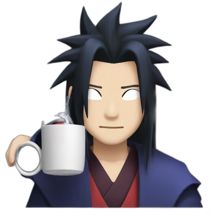 Uchiha Madara drink tea  emoji