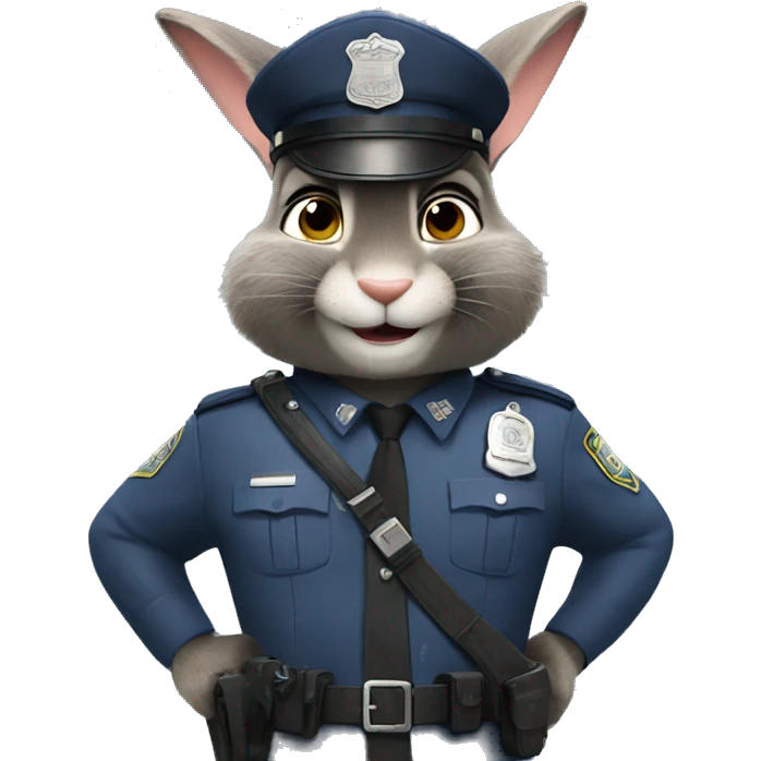 zootopia cop rabbit emoji