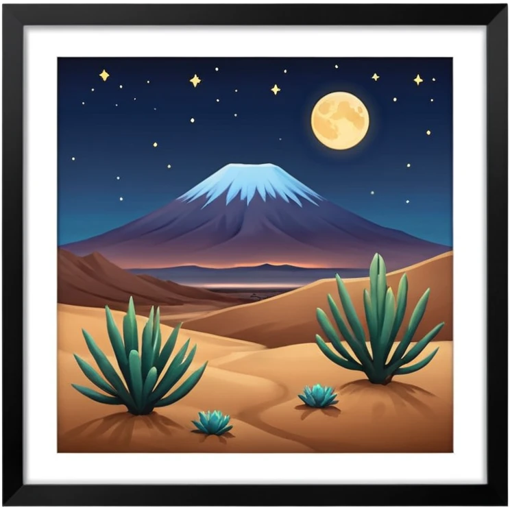 Atacama desert at nighttime  emoji