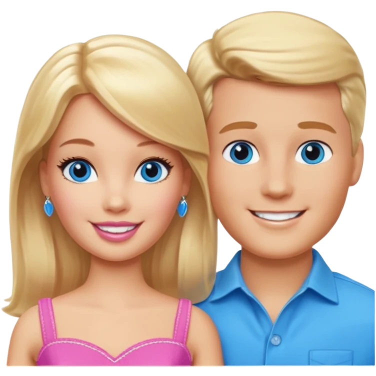Barbie with Ken  emoji