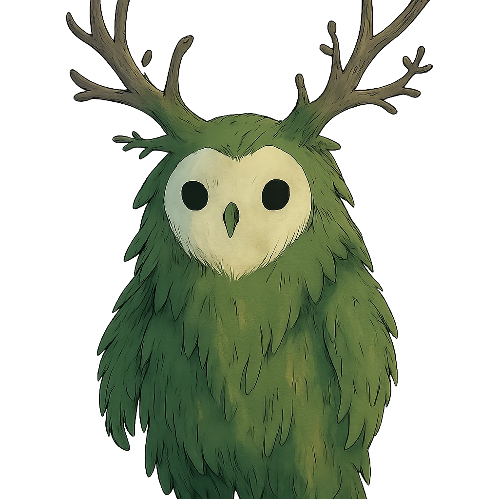 ghibli style forest spirit emoji