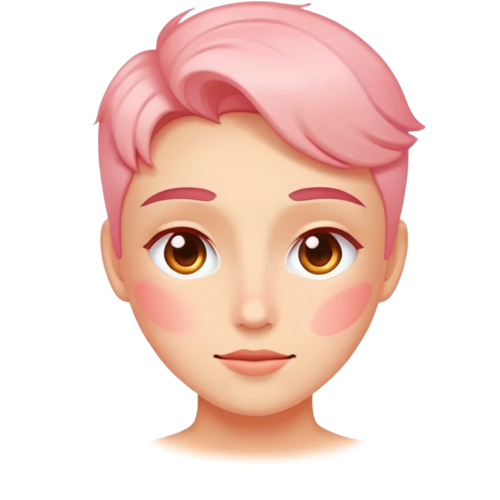 Blushing emoji