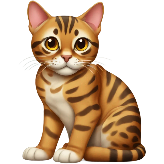 bengal cat sitting  emoji