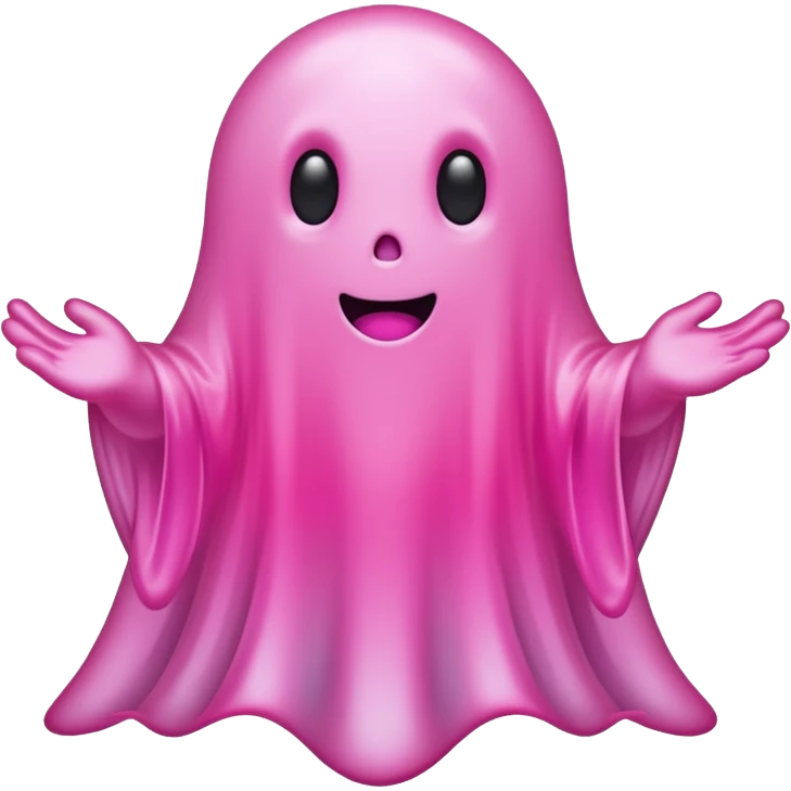 solid pink ghost  emoji