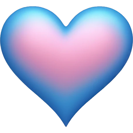 pink and blue heart emoji