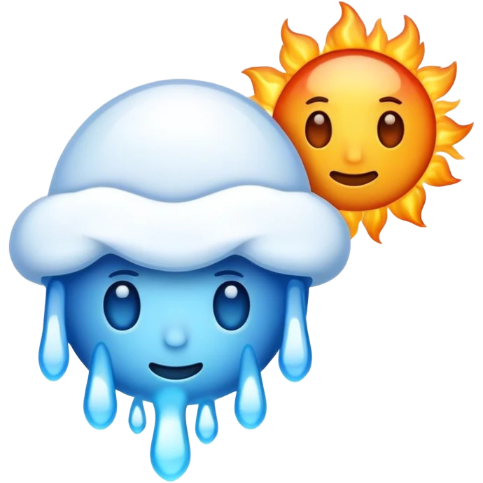 Cold and hot  emoji