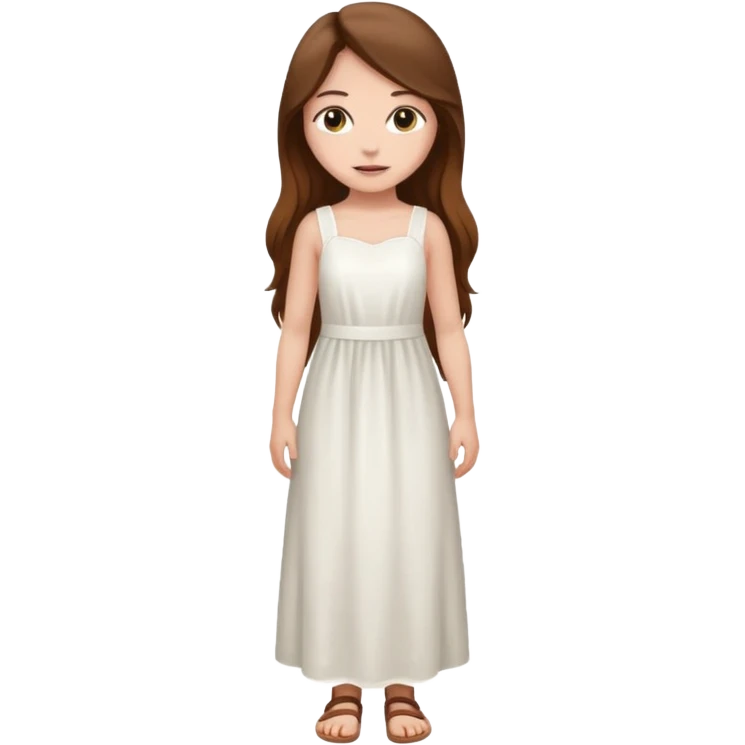 A full-length girl emoji