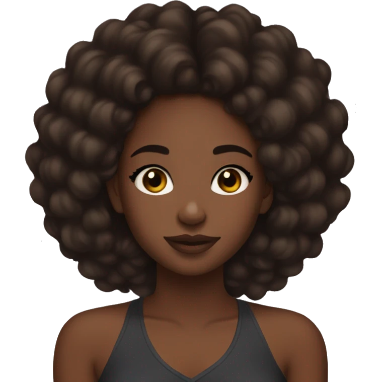 Black girl aesthetic skin care emoji