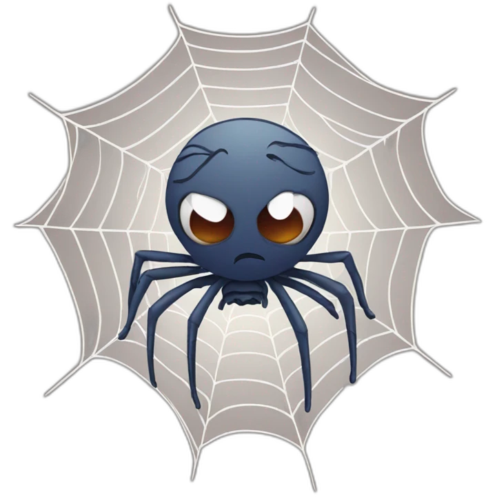 Sad Spiderweb  emoji