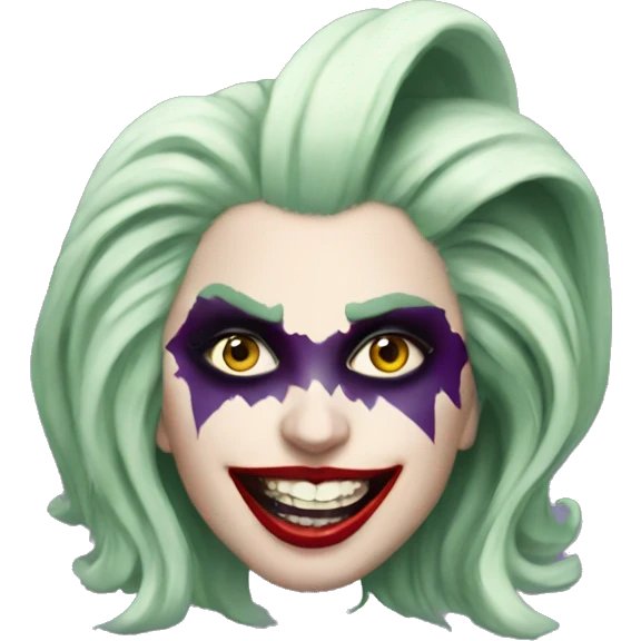 lady gaga inthe joker emoji