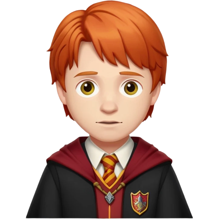 Рон Уизли в наряде Гриффиндор  emoji