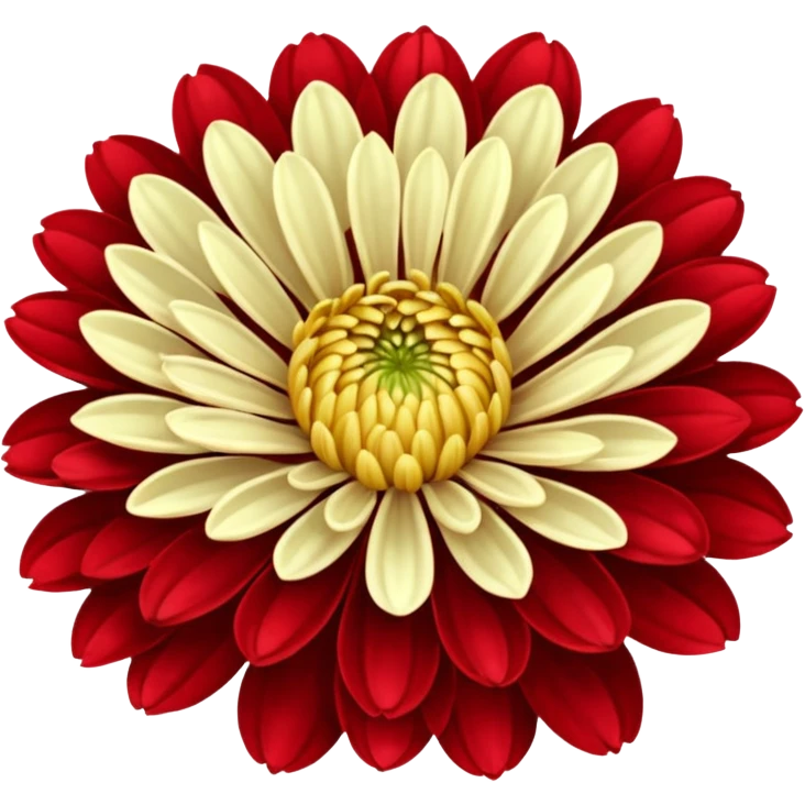 chrysanthemum flower full red emoji