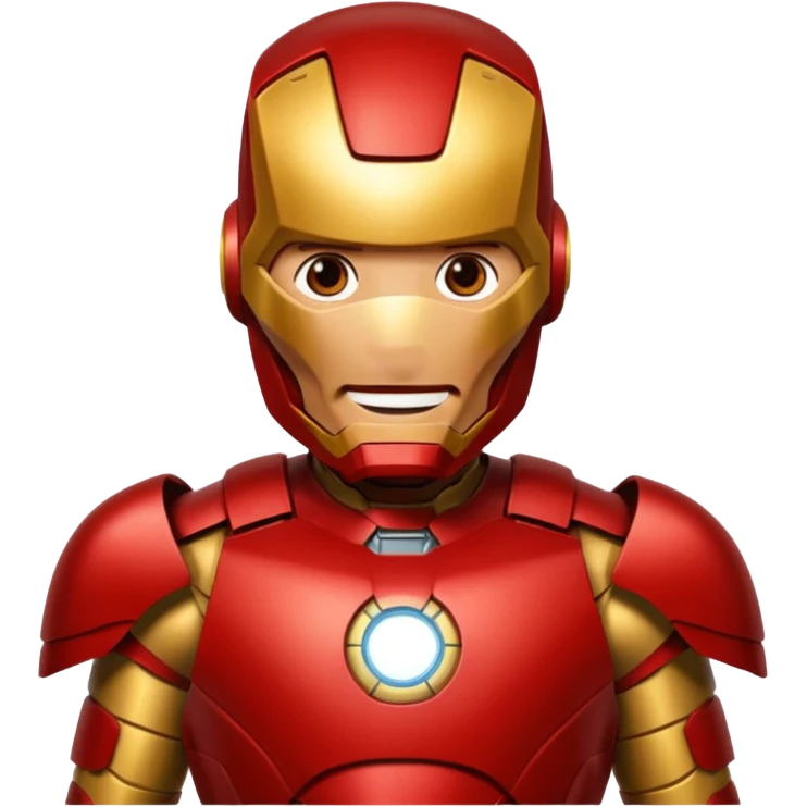 Create a laughing iron man emoji