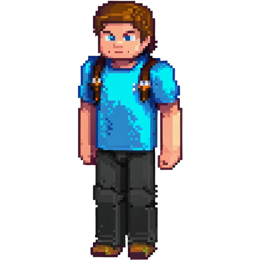 Minecraft Steve full body emoji