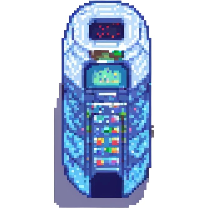 skyscraper in pixel art style emoji