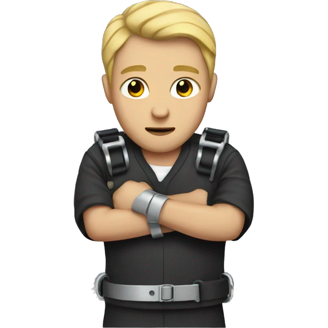 Prisoner with handcuffs  emoji