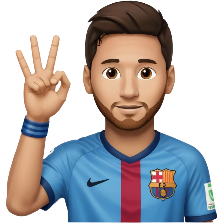 Okey işareti yapan biri messi olabilir emoji