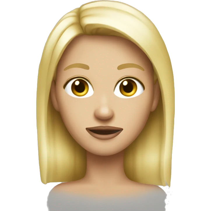 female blonde skinny legend emoji