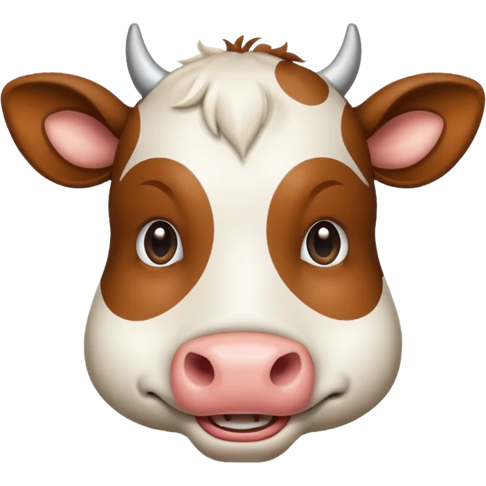 A smirking cow. 😏😏 emoji