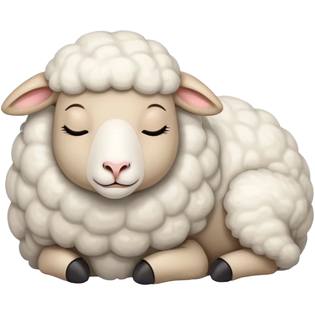 Sleepy sheep emoji