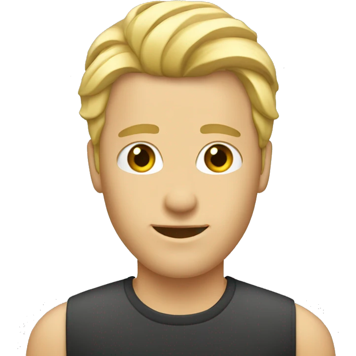 blondMullet haircut emoji