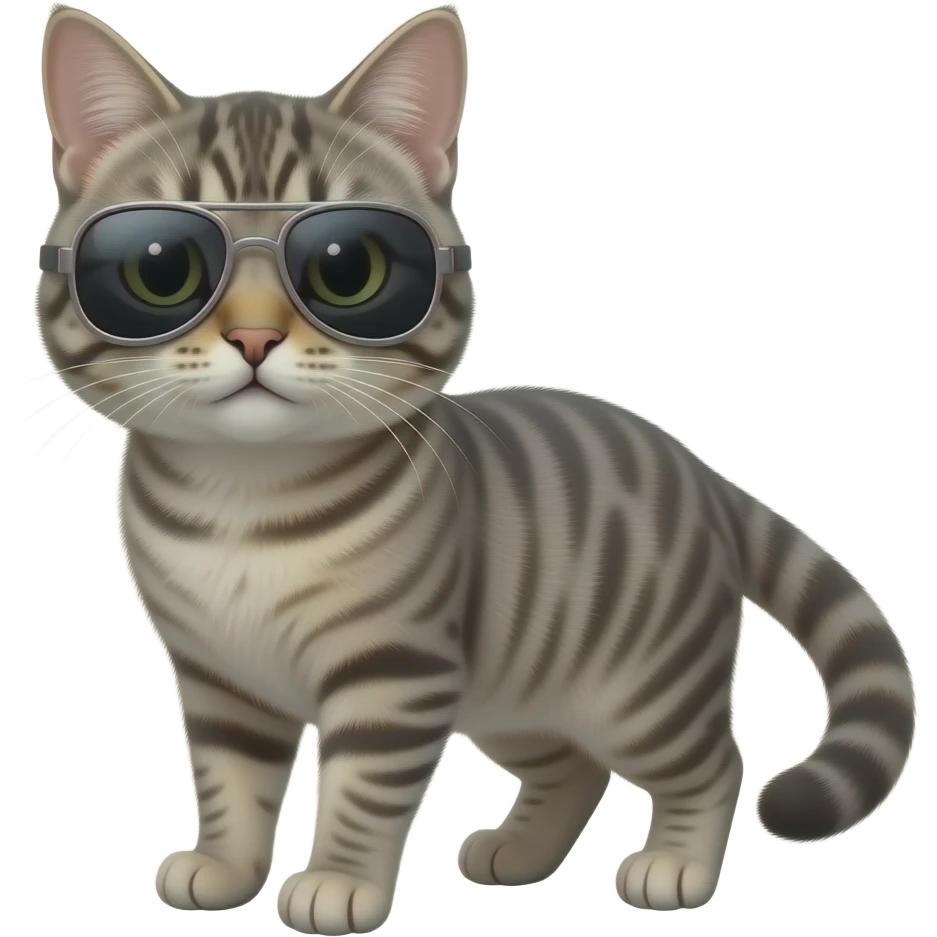 Cat wearing sunglasses emoji