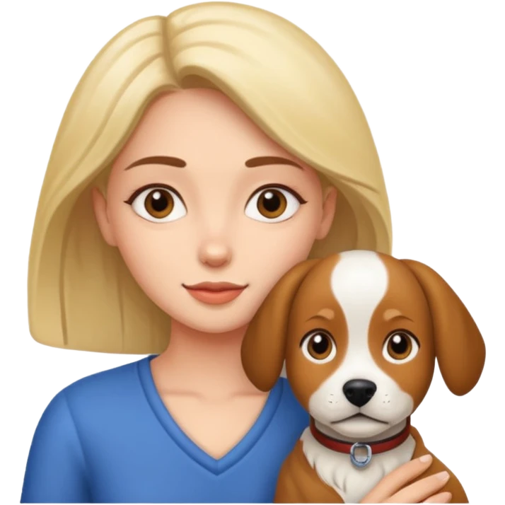 Naila with a dog emoji