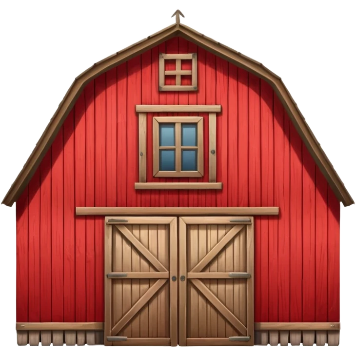 a farm barn emoji