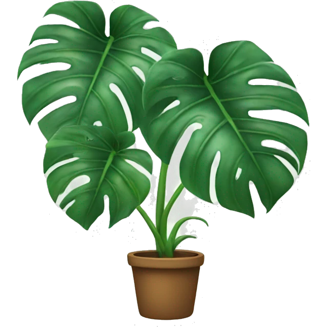 monstera plant emoji