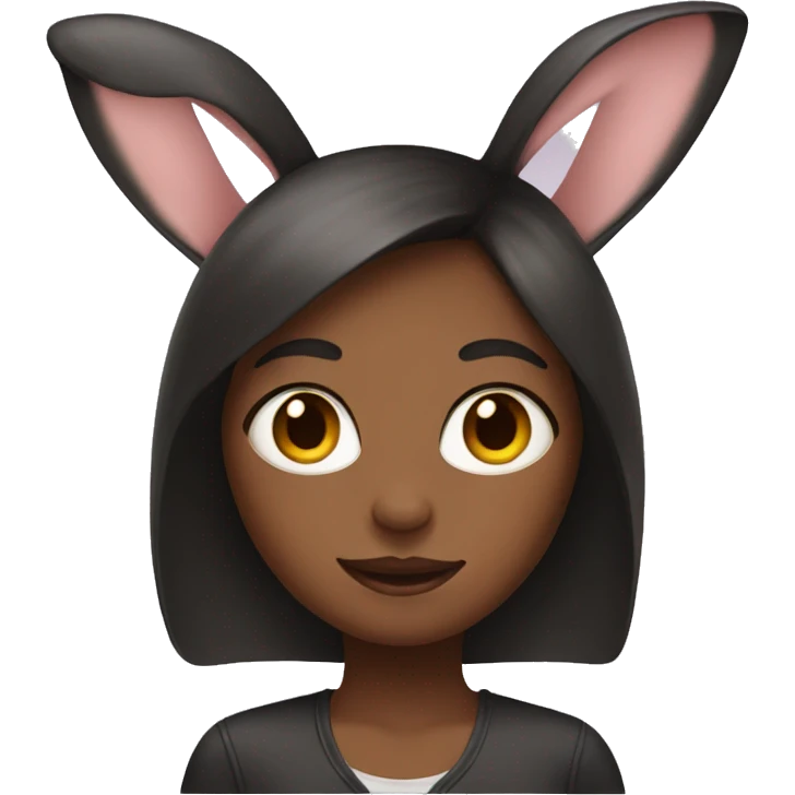 girl with bunny ears emoji