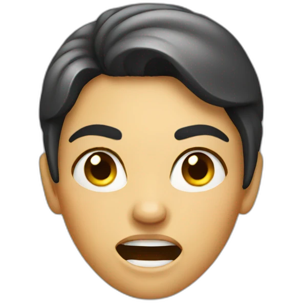 Happy angry woman emoji
