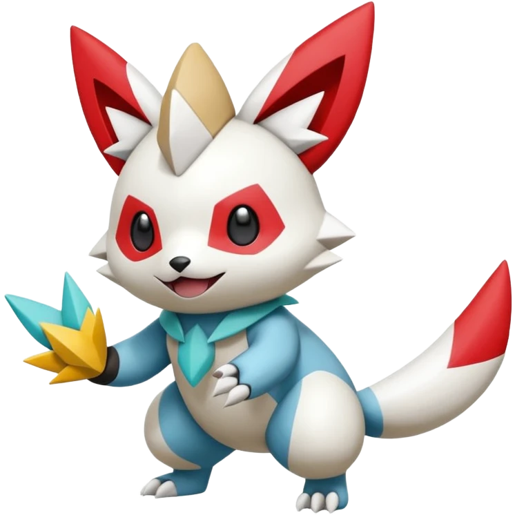 Victini-Pichu-Oshawott-Zangoose-Fakémon-hybrid-creature (full body)  emoji
