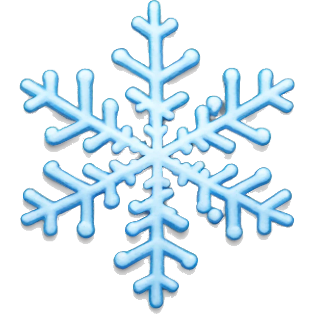 cute snowflake emoji